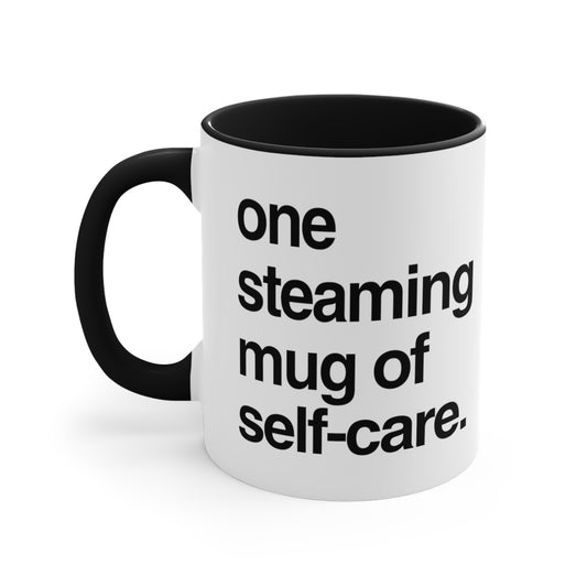 One steaming mug of self-care.