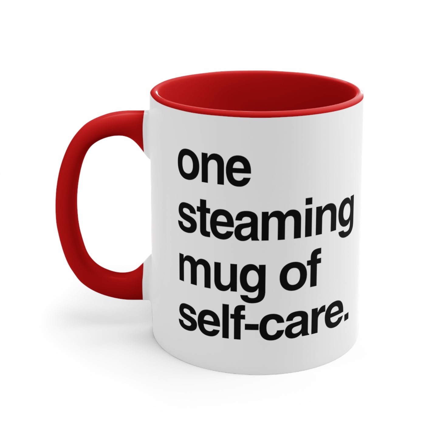 One steaming mug of self-care.